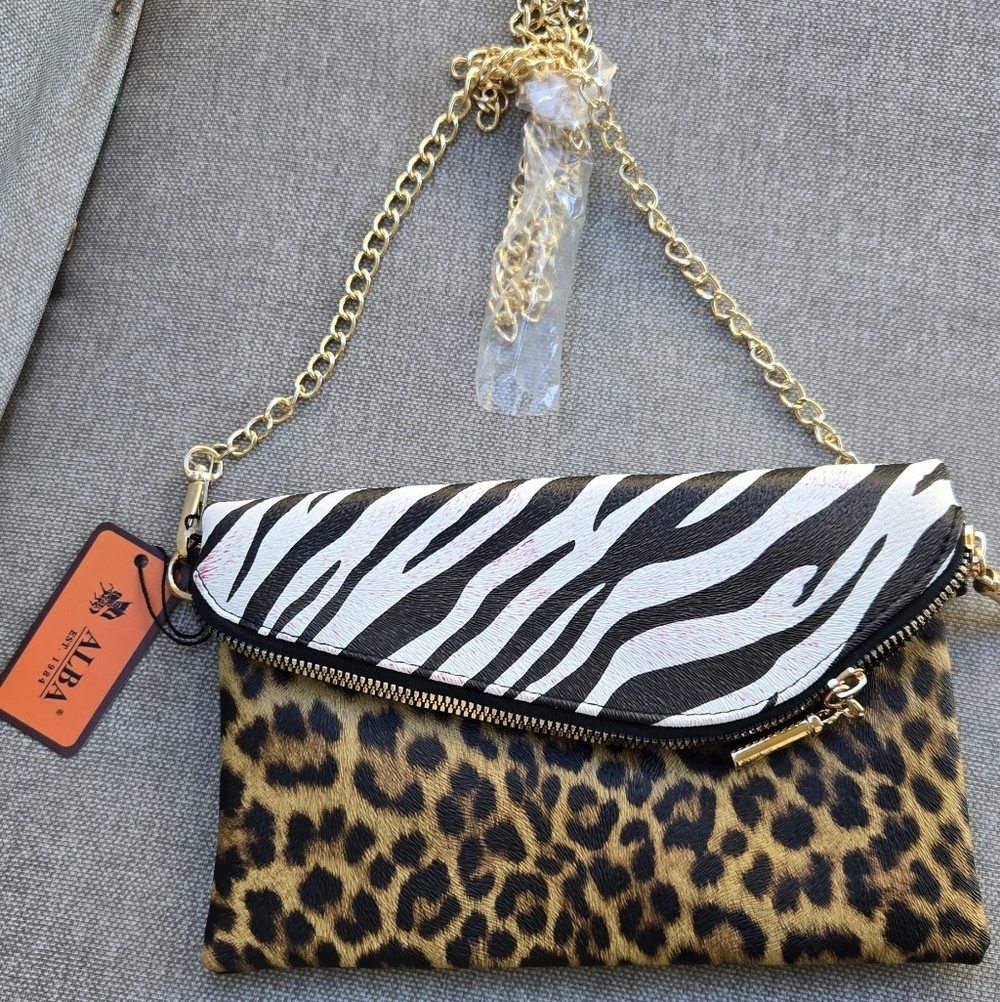 NWT Alba Crossbody Animal Print Bag